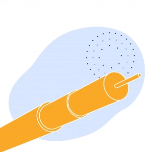 Радиочастотный аналоговый кабель 0.87 мм 200 Ом РК 50-13-15 ГОСТ 11326.47-79