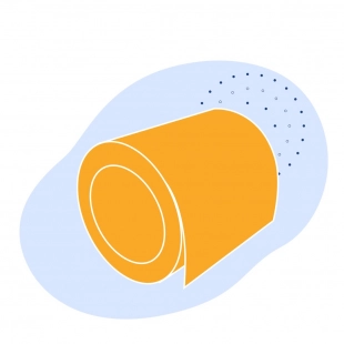 Рулон с полимерным покрытием 1 мм ПЭ ГОСТ 34180-2017