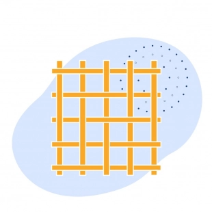 Стальная канилированная сетка 14x4x4 мм 50 ГОСТ 3306-88