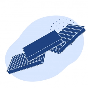 Стеновая сэндвич-панель МВ 50х1170(1000) мм винно-красный