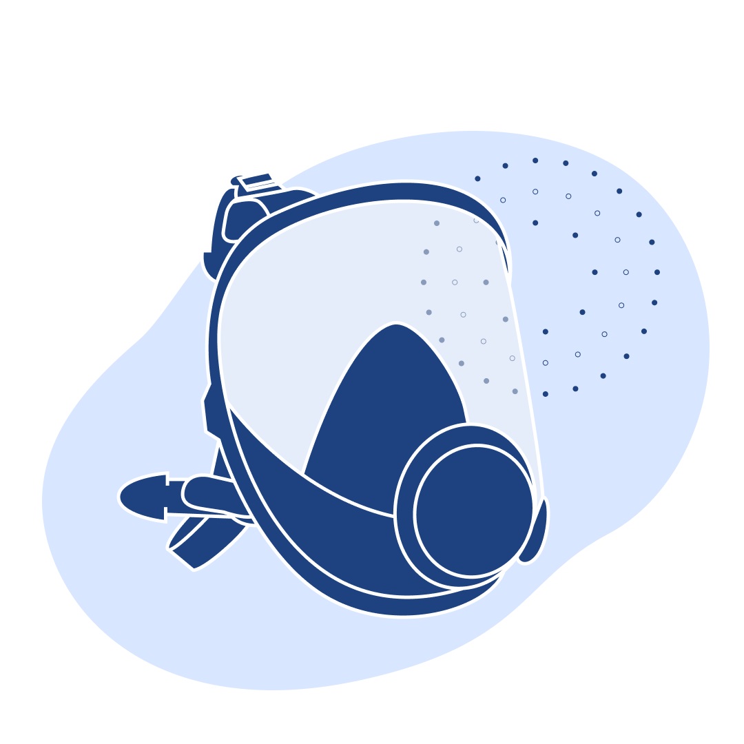 Полная маска серии 6800 (ЗМ) ГОСТ 12.4.041-89