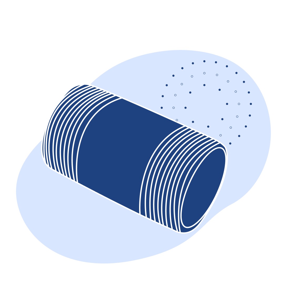 Сгон нержавеющий Ду 25 мм AISI 304